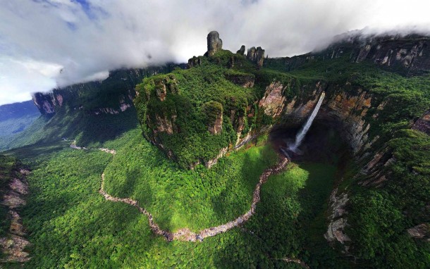 The beautiful Dragon falls in Venezuela 