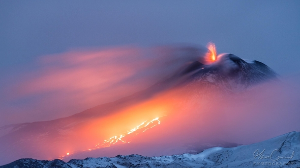 The beautiful Mount Etna volcano Sicily Italy by Max Conrad