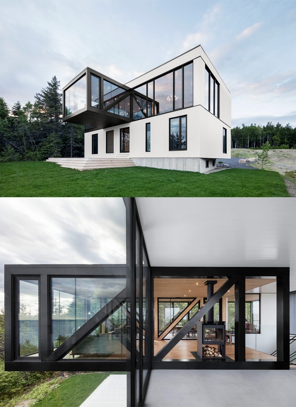 The Blanche Chalet La Malbaie Qubec by ACDF Architecture