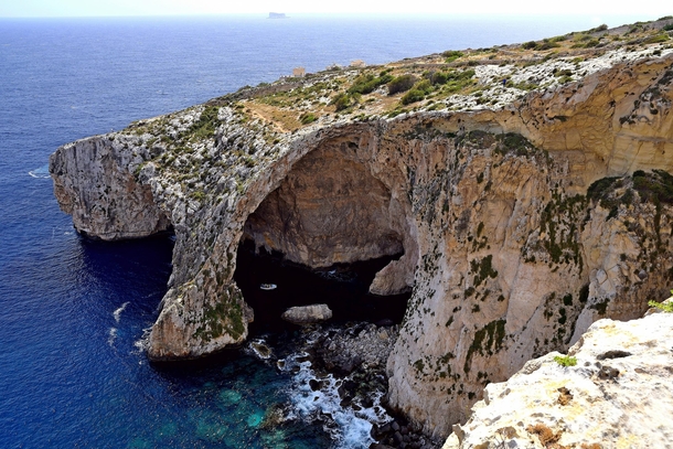 The Blue Grotto on the island of Malta 