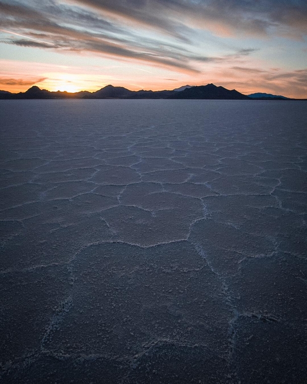 The Bonneville Salt Flats Utah 