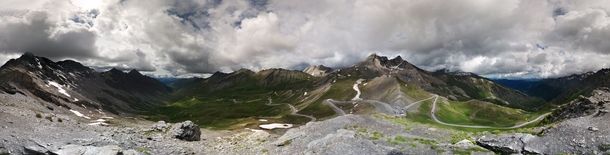 The border between France and Italy Col Agnel 