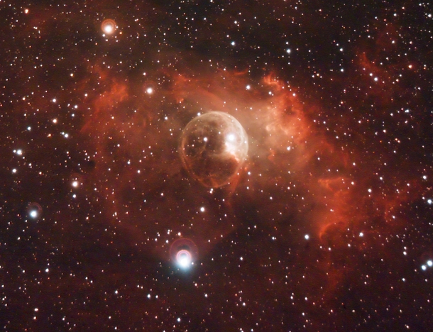 The Bubble Nebula - captured with my Celestron cpc