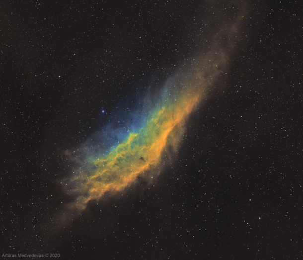 The California nebula in SHO