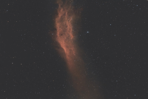 The California Nebula shot from the backyard