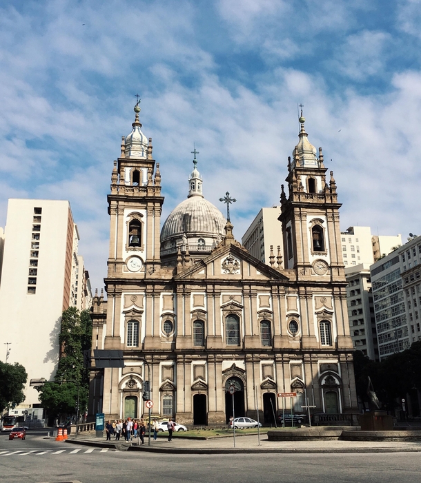 The Candelria Church in Rio de Janeiro Brazil 