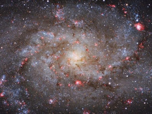 The center of Messier  the triangulum galaxy  million light-years away the third-largest member of our local group of galaxies behind the Milky Way and the Andromeda galaxy It is one of the most distant permanent objects that can be viewed with the naked 