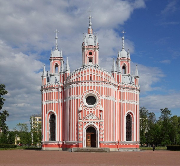 The Chesme Church by Yury Felten - Saint Petersburg Russia 