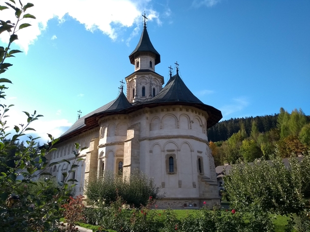 The church from the Putna Monastery Putna Suceava county Romnia 