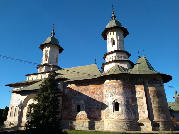 The church from the Rca Monastery Dmbovicioara Suceava county Romnia 