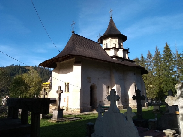 The church from the Sucevia cemetery Suceava county Romnia 