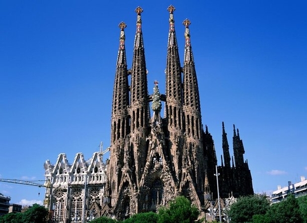 The Church Sagrada Famlia in Barcelone