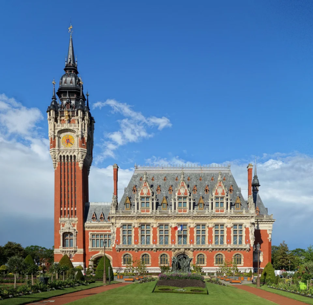 The city hall in Calais France amazing 