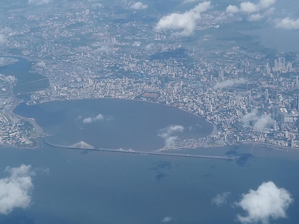 The city of Mumbai India as seen from the air