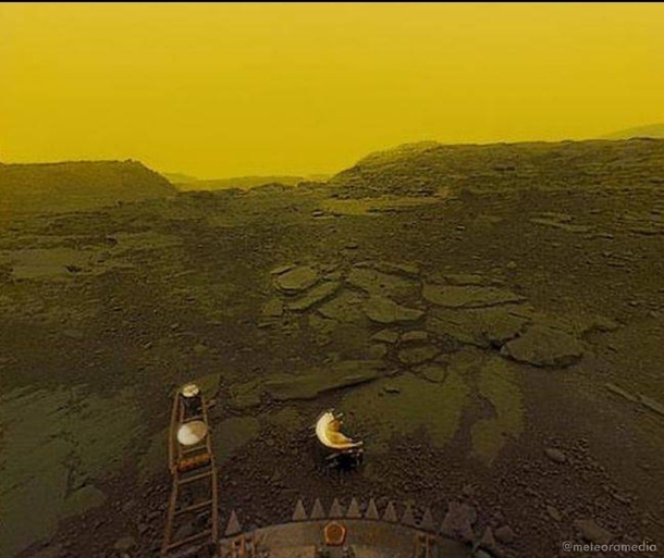 The clearest picture that was ever taken of the surface of Venus