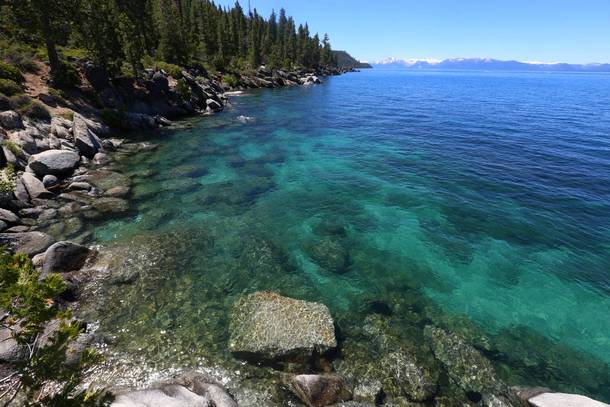 The color of water in Lake Tahoe OC 