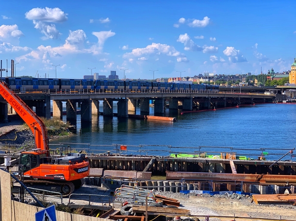 The construction of the New Slussen Stockholm is one of the largest urban transformation projects in Sweden 