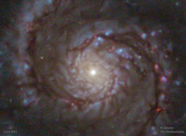 The core of M Whirlpool Galaxy