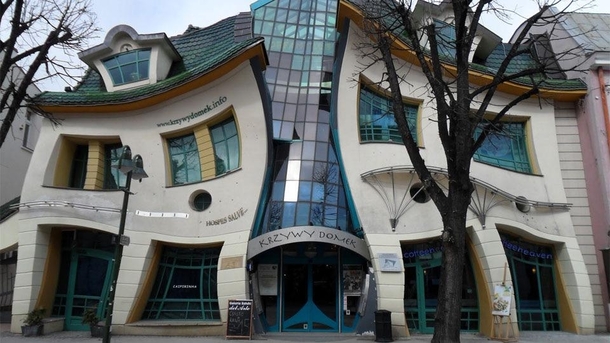 The Crooked House in Sopot Poland