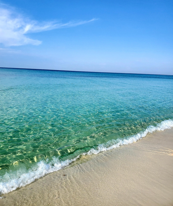 The crystal clear waters of the Emerald Coast Florida 
