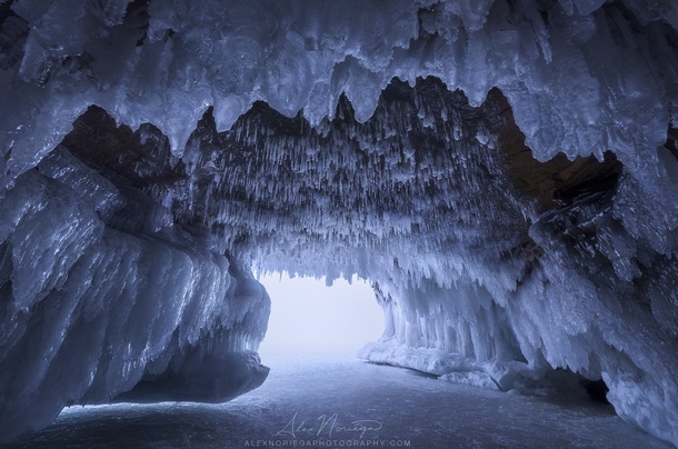 The Crystal Maw Wisconsins Lake Superior ice caves Photo by Alex Noriega