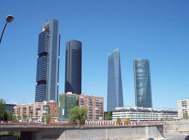 The Cuatro Torres of Madrid Spain 