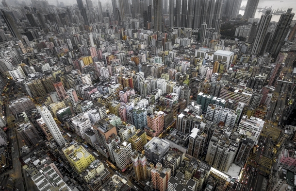 The density of Sheung Wan Hong Kong