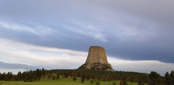 The Devils Tower outside of Hulett Wyoming 