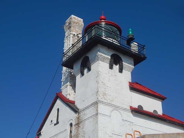 The Duluth MN harbor entry lighthouse Completed in  