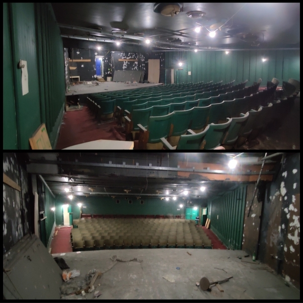 The Eblana Theatre in the basement of Aras Mhic Dhiarmada Dublin Ireland last opened its doors to the public in 