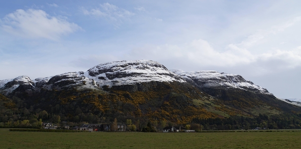 The end of winter in Dumyat Scotland 