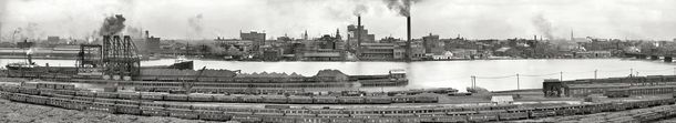 The epitome of a th century Midwestern industrial city a panorama of Toledo Ohio in  