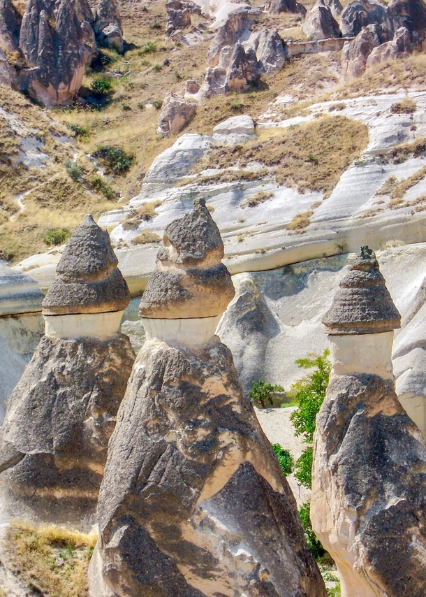The fairy chimneys of Cappadocia Turkey 