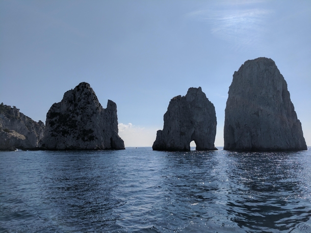 The famous Faraglioni rocks Capri Italy 