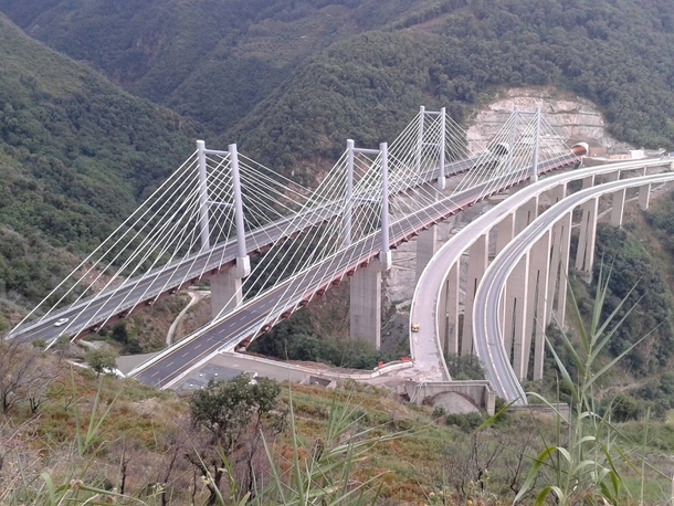 The Favazzina Bridge on Italys A Motorway 