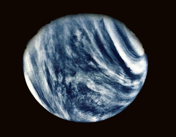 The first close-up of Venus ever taken - Credit NASAs Mariner 