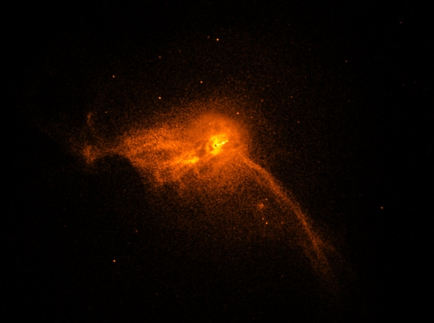 the full image of M and the black hole at its center