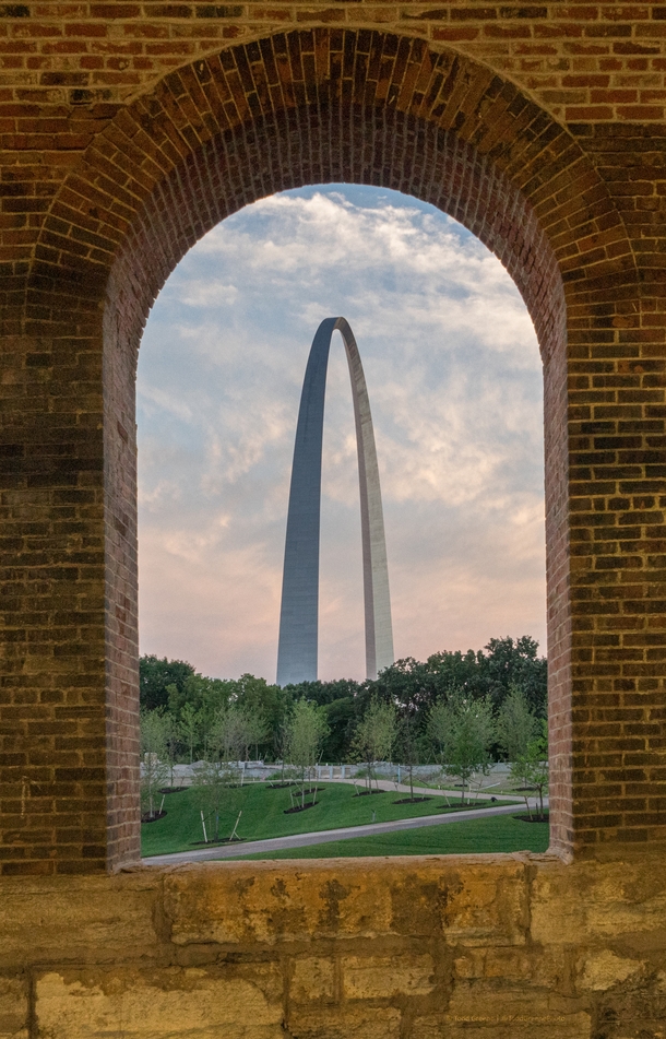 The Gateway Arch Through An Arch Saint Louis Missouri 