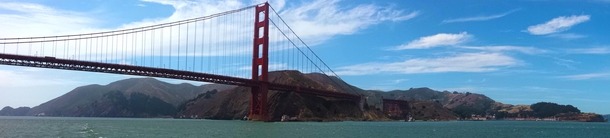 The Golden Gate Bridge from San Francisco Bay 