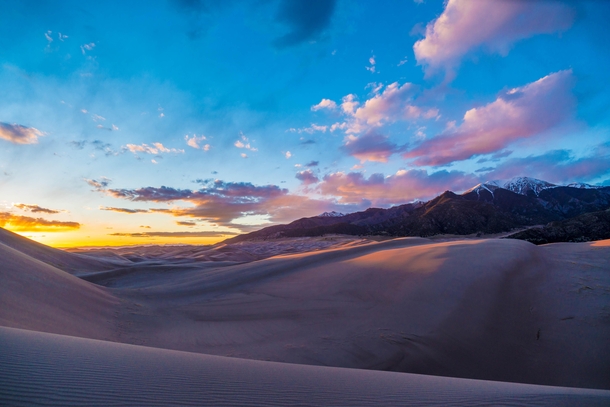 The Golden Hour at The Great Sand Dunes National Park Colorado 