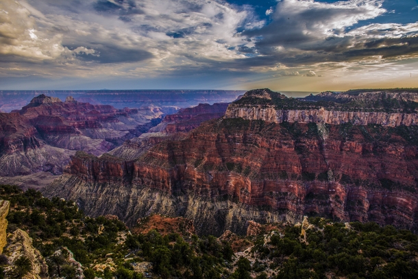 The Grand Canyon from the North Rim - 
