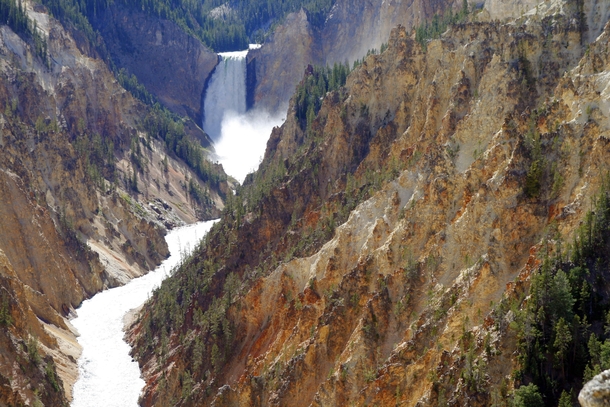 The Grand Canyon of the Yellowstone River from Artists Point Yellowstone National Park Wyoming USA 