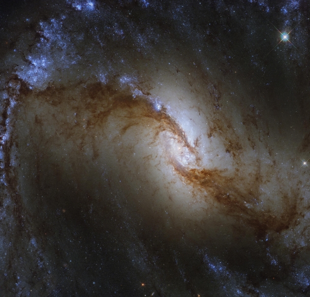The Great Barred Spiral Galaxy NGC  taken with the Hubble Space Telescope