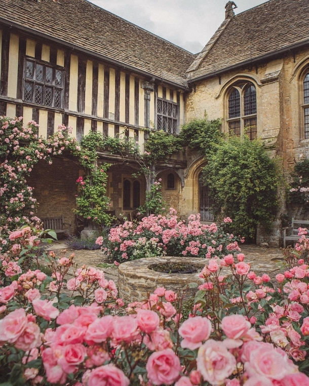 The Great Chalfield Manor a th century late medieval English manor house in Great Chalfield Wiltshire England