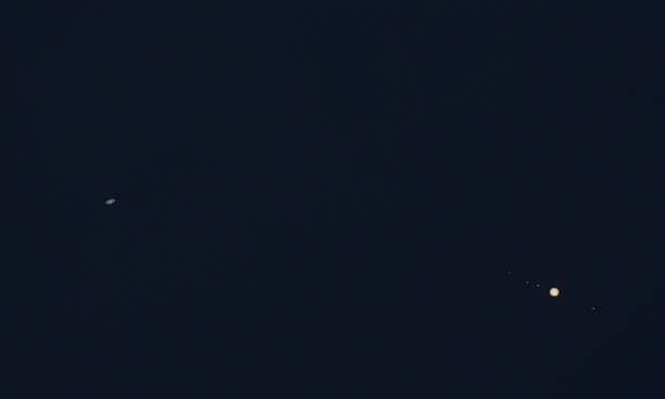 The great conjunction of Jupiter and Saturn captured from the backyard