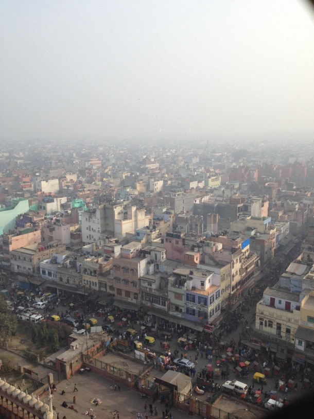 The haze over Delhi 