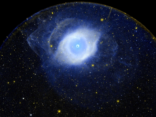 The Helix Nebula in ultraviolet 