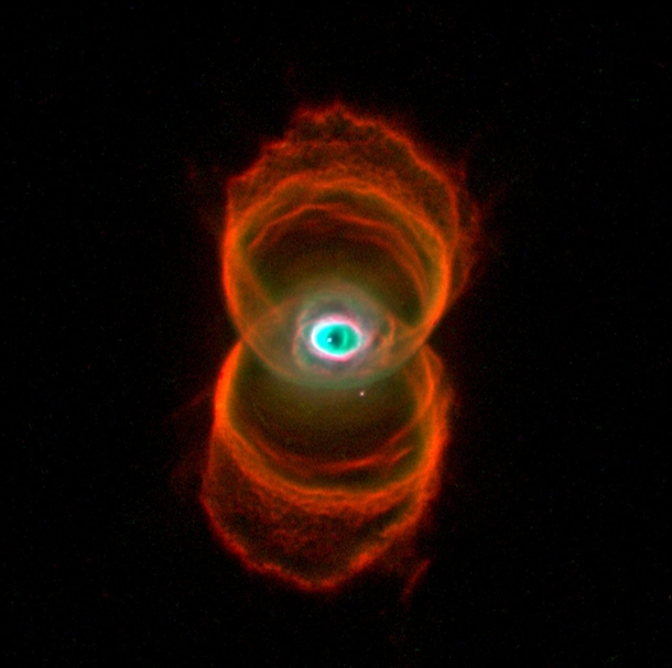 The Hourglass Nebula or MyCn is a young planetary nebula