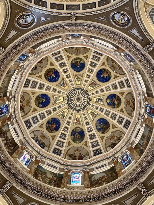 The inside of St Josaphats Basilica in Milwaukee Wisconsin x