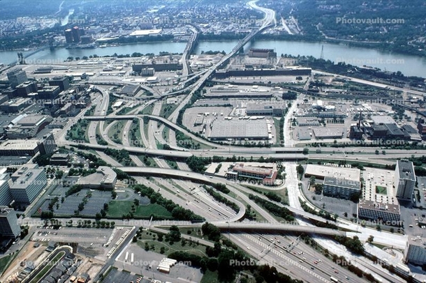 The Interchange between I- I- and US - Cincinnati